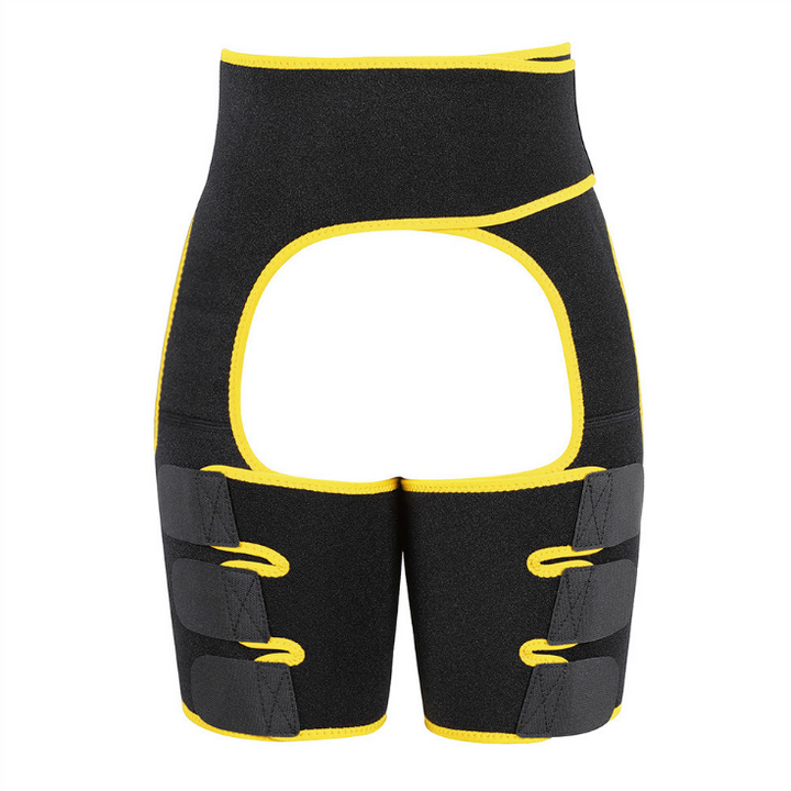 Adjustable sports belt with one-piece leg straps