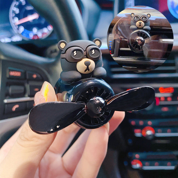 Aviator Bears Car Air Outlet Aromatherapy Ornaments