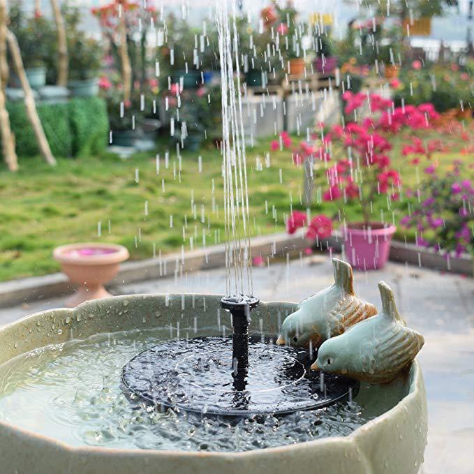 Solar Fountain Outdoor Garden Classic Round