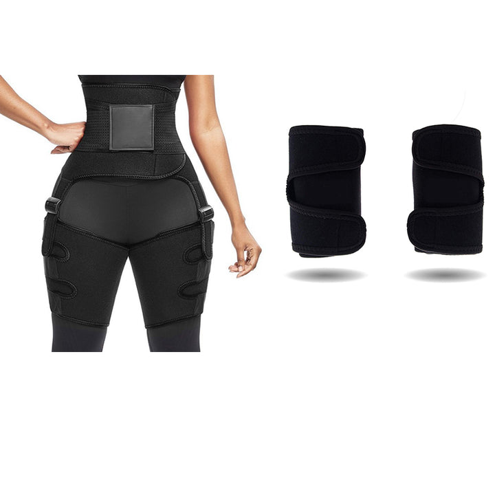 Adjustable sports belt with one-piece leg straps