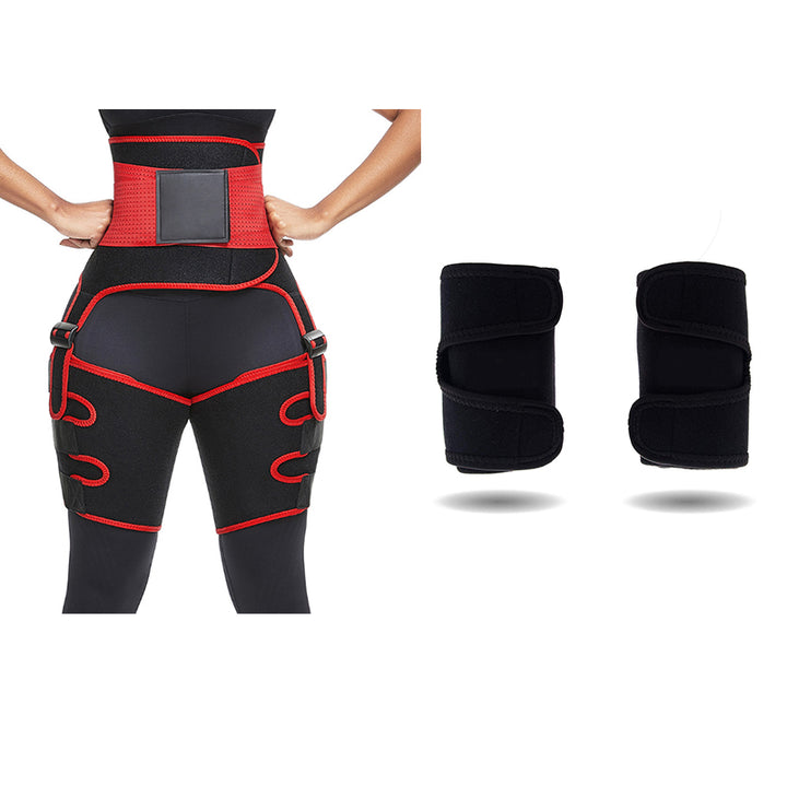 Adjustable sports belt with one-piece leg straps