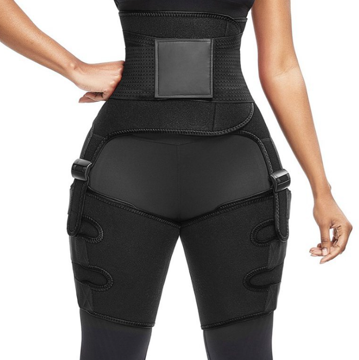 Adjustable sports belt with one-piece leg straps