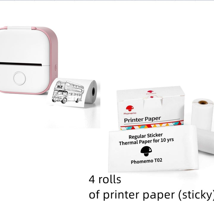 Portable Mini Thermal Label Printer