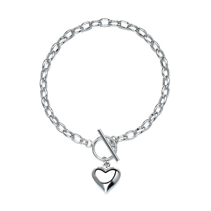 Peach Heart Personality Fashion Heart Bracelet