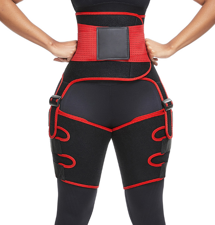 Adjustable sports belt with one-piece leg straps