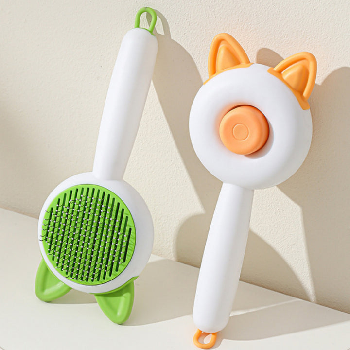 Pet hair removal brush