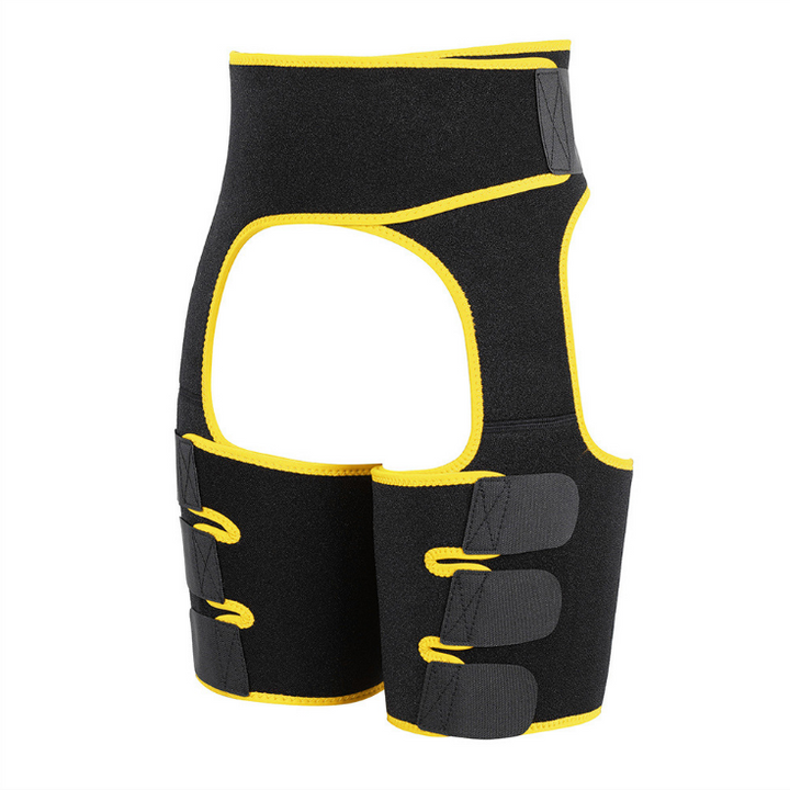 Adjustable sports belt with one-piece leg straps