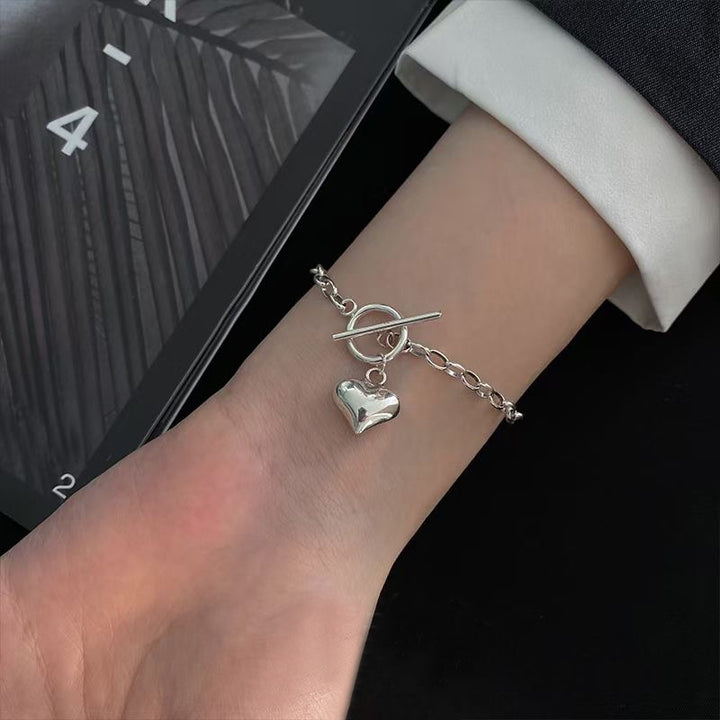 Peach Heart Personality Fashion Heart Bracelet