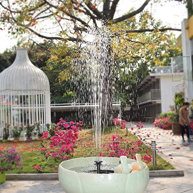 Solar Fountain Outdoor Garden Classic Round