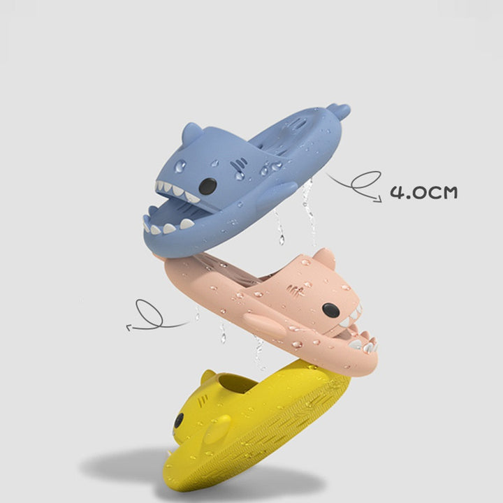 Shark Slippers With Drain Holes Shower