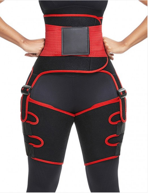 Adjustable sports belt with one-piece leg straps