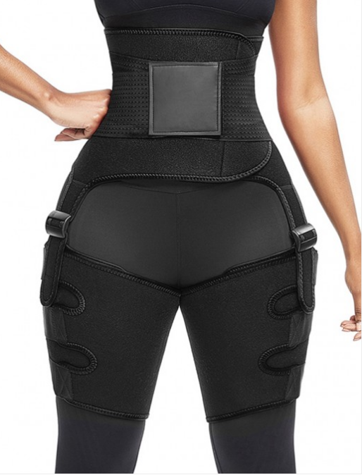 Adjustable sports belt with one-piece leg straps