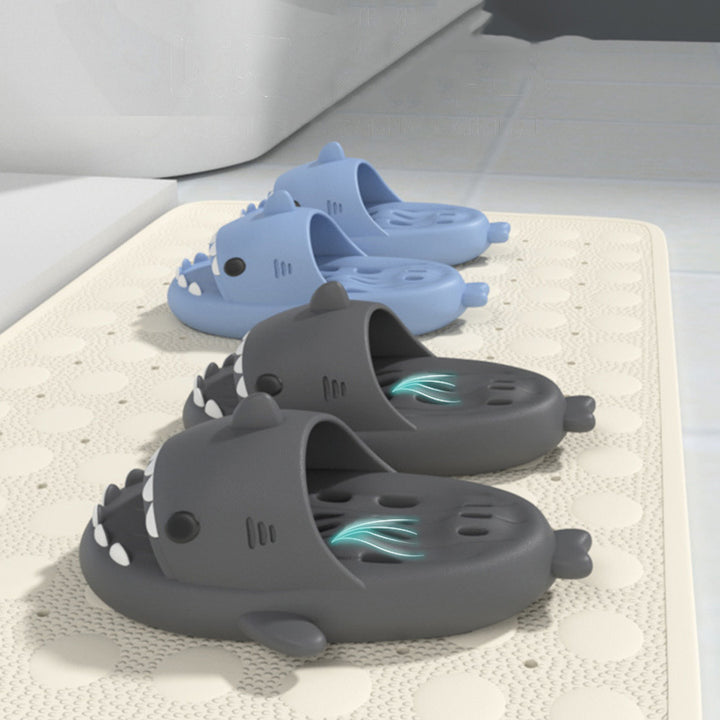 Shark Slippers With Drain Holes Shower