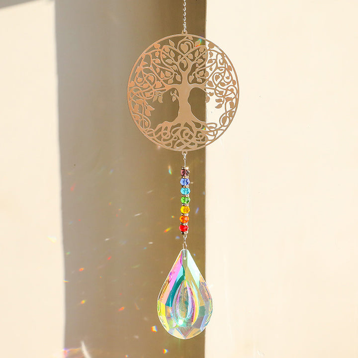 Metal Sheet DIY Crystal Ball Window Ornament Pendant