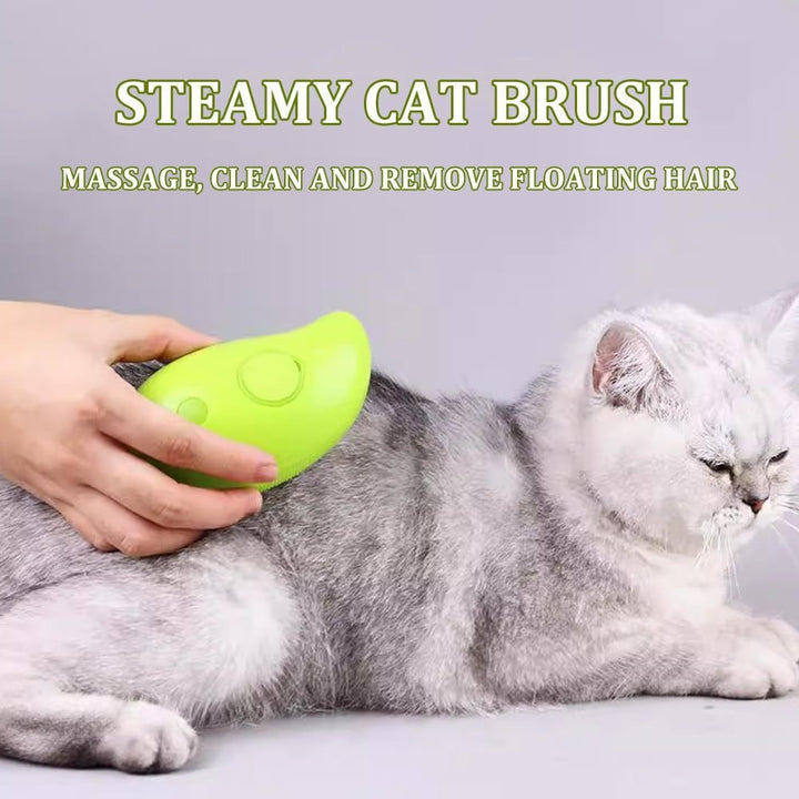 Steam brush for cats, dogs and cats