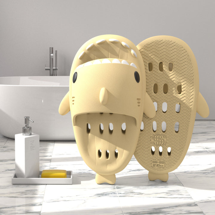 Shark Slippers With Drain Holes Shower