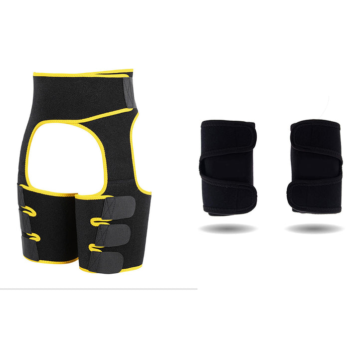 Adjustable sports belt with one-piece leg straps