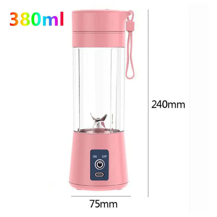 Mini Portable Blender Usb Juice Shake 6 Blades