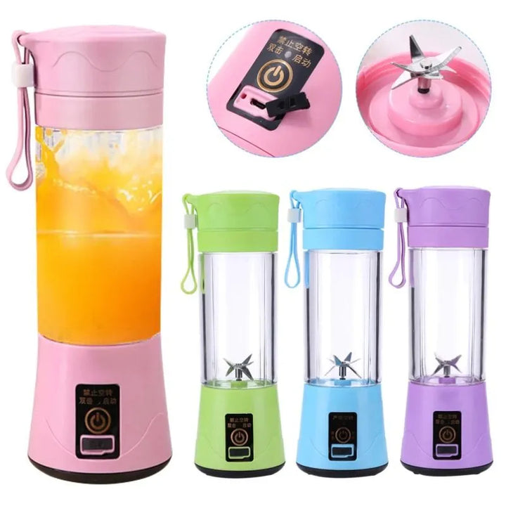 Mini Portable Blender Usb Juice Shake 6 Blades