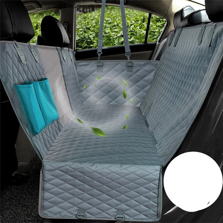 Grey Mesh Waterproof Pet Mat Quilted Cotton Dog Car Mat