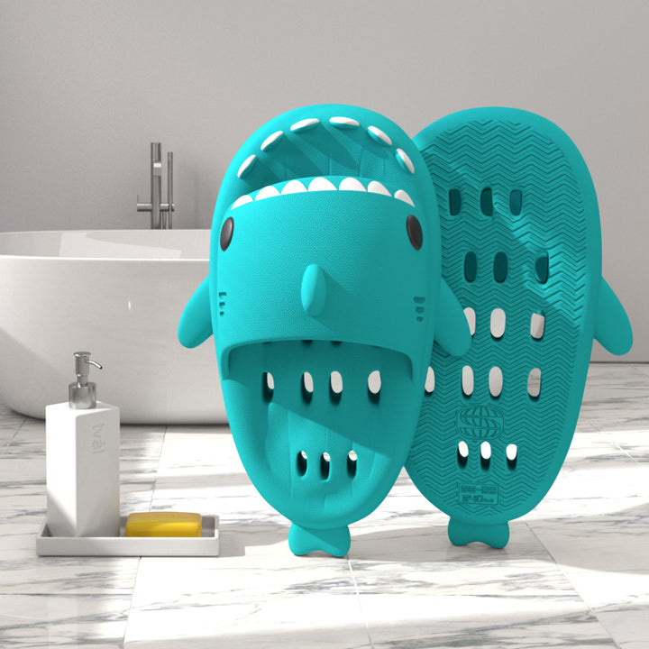 Shark Slippers With Drain Holes Shower