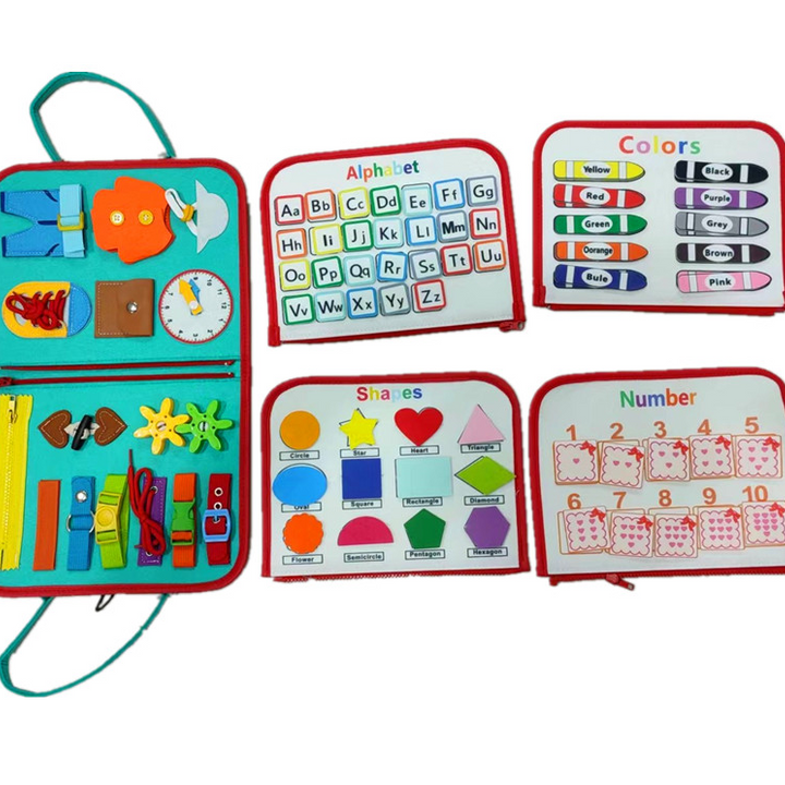 New Busy Book Children's Busy Board Dressing And Buttoning Learning Baby Early Education Preschool Sensory Learning Toy