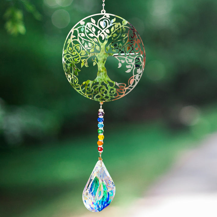 Metal Sheet DIY Crystal Ball Window Ornament Pendant