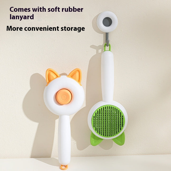 Pet hair removal brush