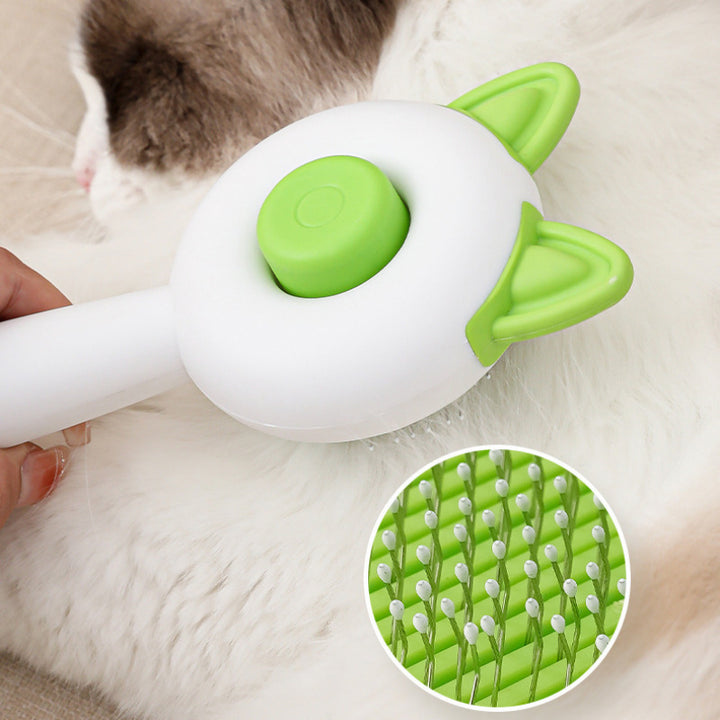 Pet hair removal brush