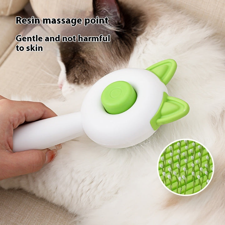 Pet hair removal brush